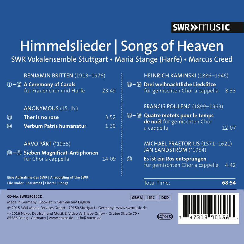 Himmelslieder / Creed, SWR Vokalensemble Stuttgart