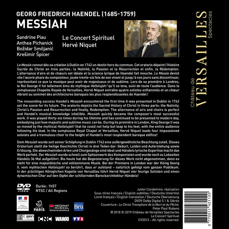 Handel: Messiah / Niquet, Le Concert Spirituel