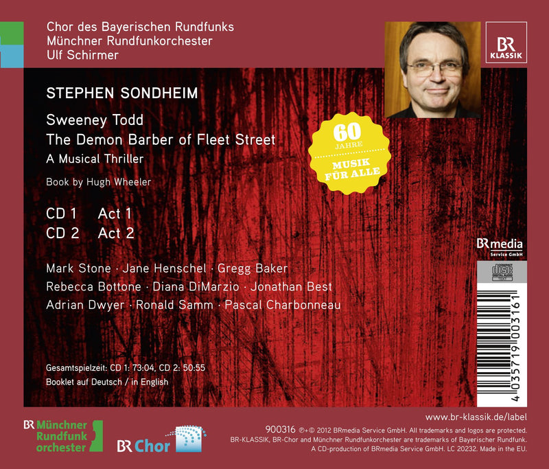 Sondheim: Sweeney Todd / Henschel, Stone, Schirmer
