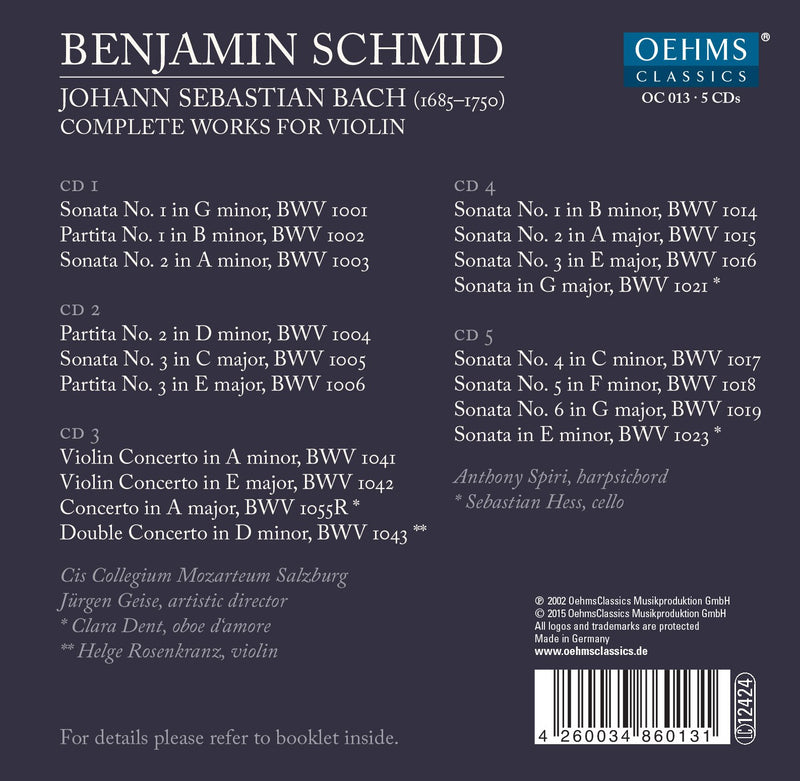 COMPLETE WORKS FOR VIOLIN