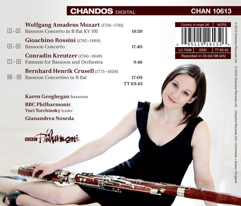 Karen Geoghegan Plays Mozart, Crusell & Kreutzer