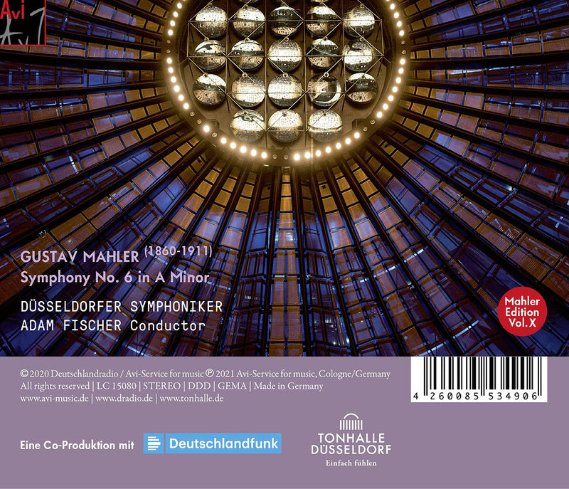 Mahler: Symphony No. 6  / Fischer, Dusseldorfer Symphoniker