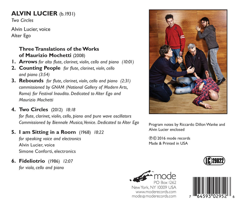 Lucier: Two Circles / Alter Ego