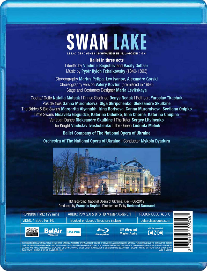 Tchaikovsky: Swan Lake / Dyadura, National Opera of Ukraine [Blu-ray]