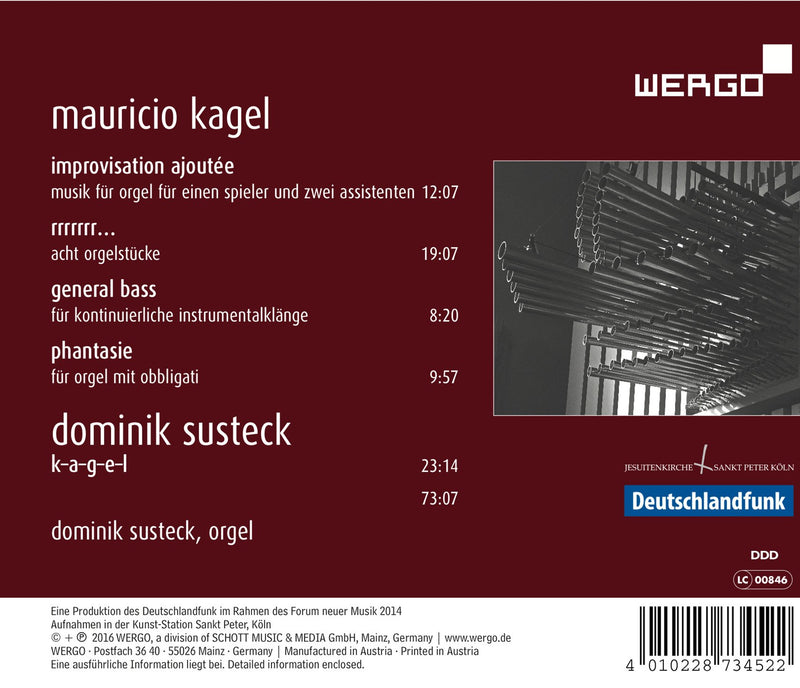 Kagel: Improvisation ajoutée - Orgelwerke