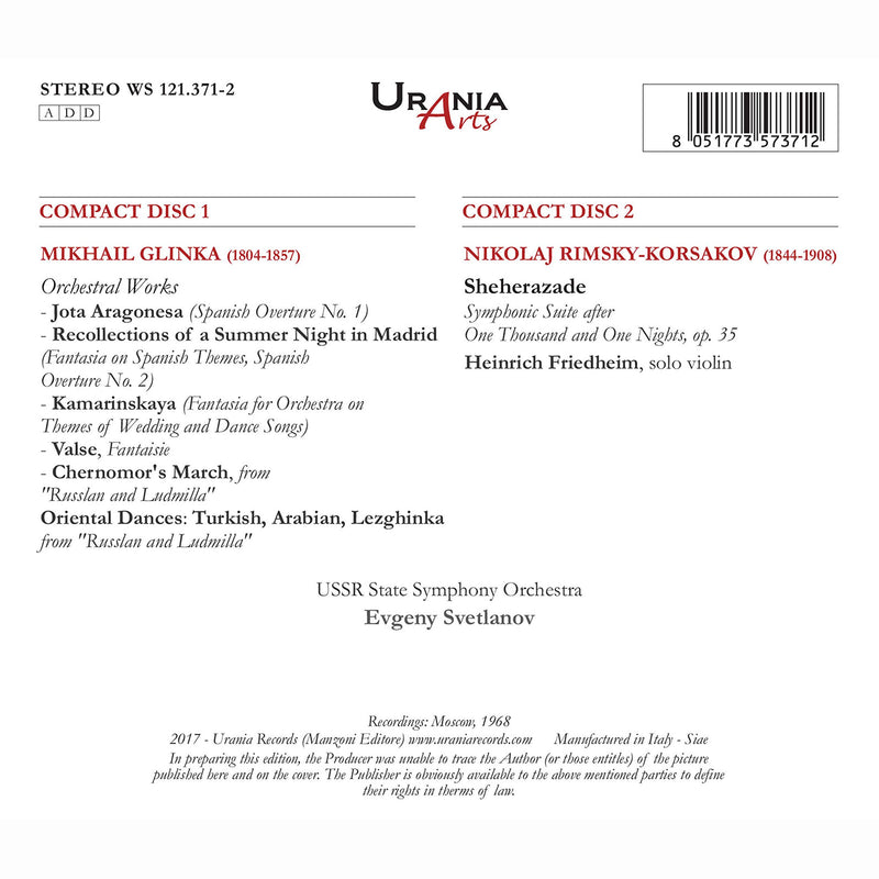 Glinka & Rimsky-Korsakov: Orchestral Works