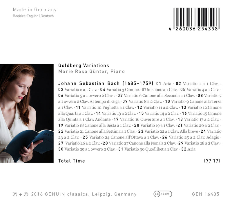 Bach: Goldberg Variations, BWV 988
