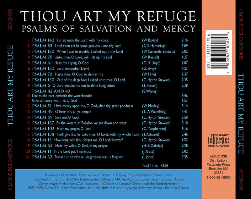 Psalms of Salvation & Mercy / Patterson, Gloriae Dei Cantores
