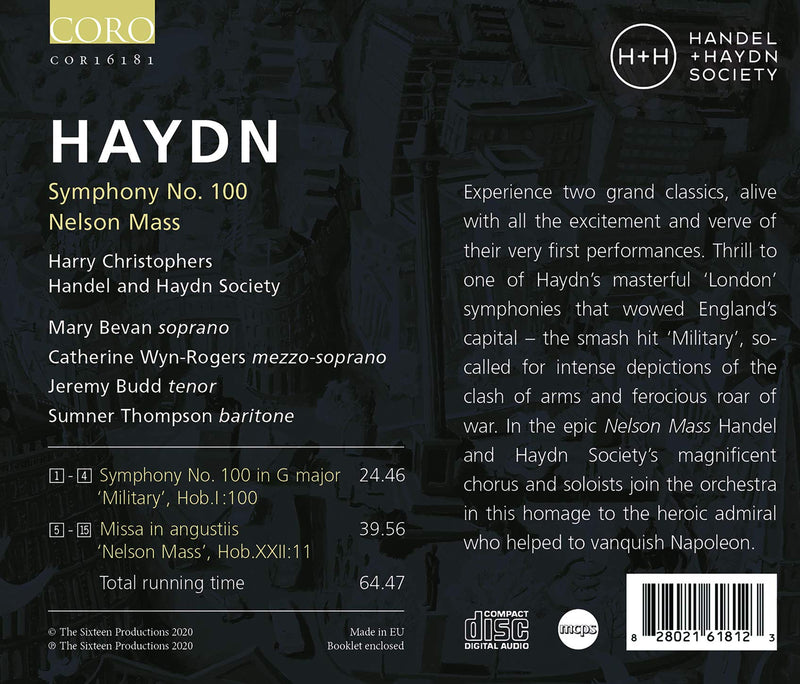 Haydn: Symphony No. 100; Nelson Mass / Christophers, Handel and Haydn Society