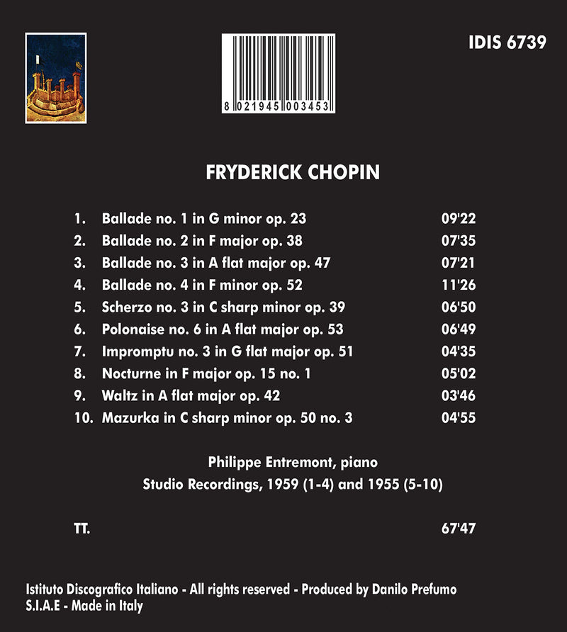 Philippe Entremont Plays Chopin