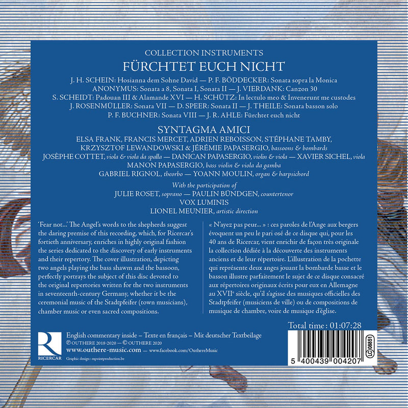 Furchtet Euch Nicht: Music From The German Baroque / Meunier, Syntagma Amici