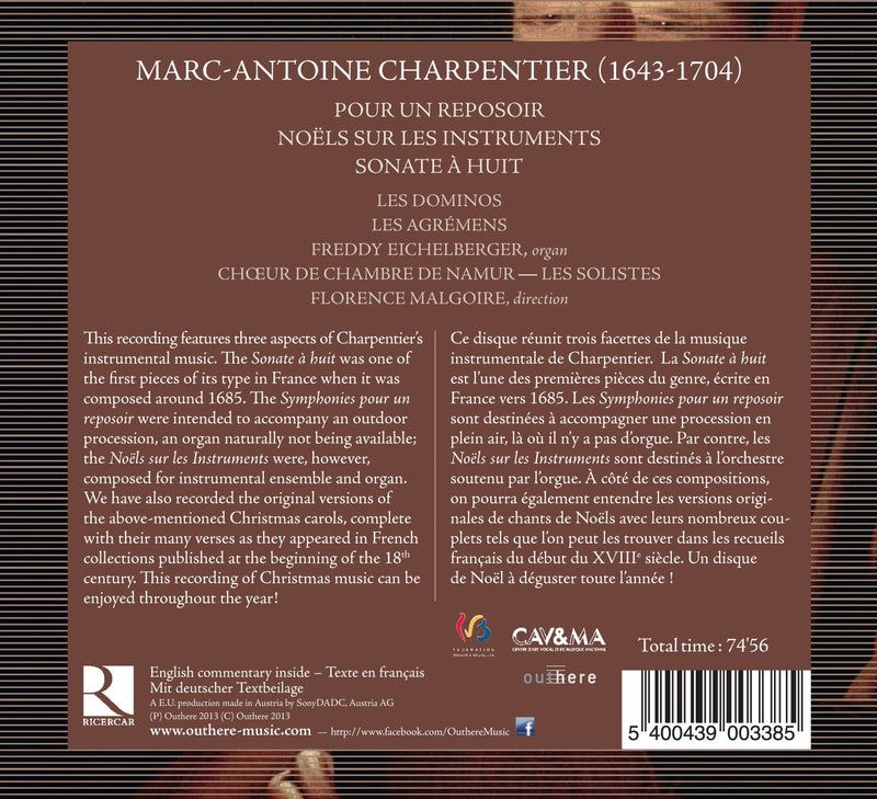 Charpentier: Pour un reposoir - Noëls sur les instruments -