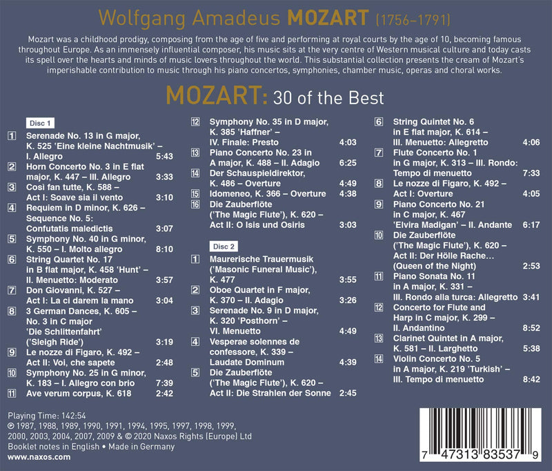 Mozart: 30 of the Best