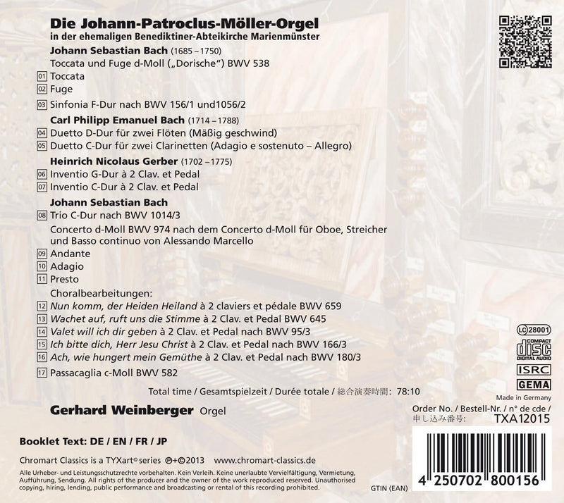 The Johann Patroclus Moller Organ
