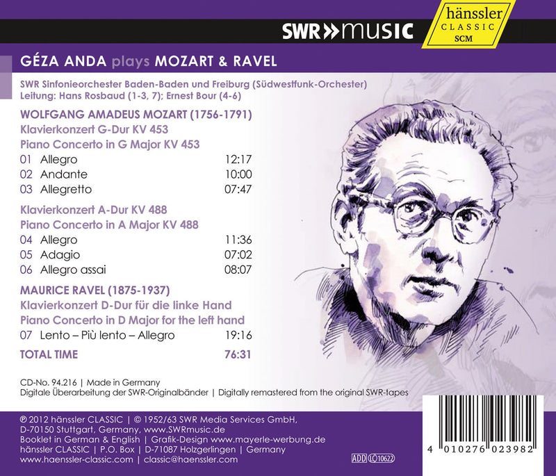 Geza Anda Plays Mozart & Ravel
