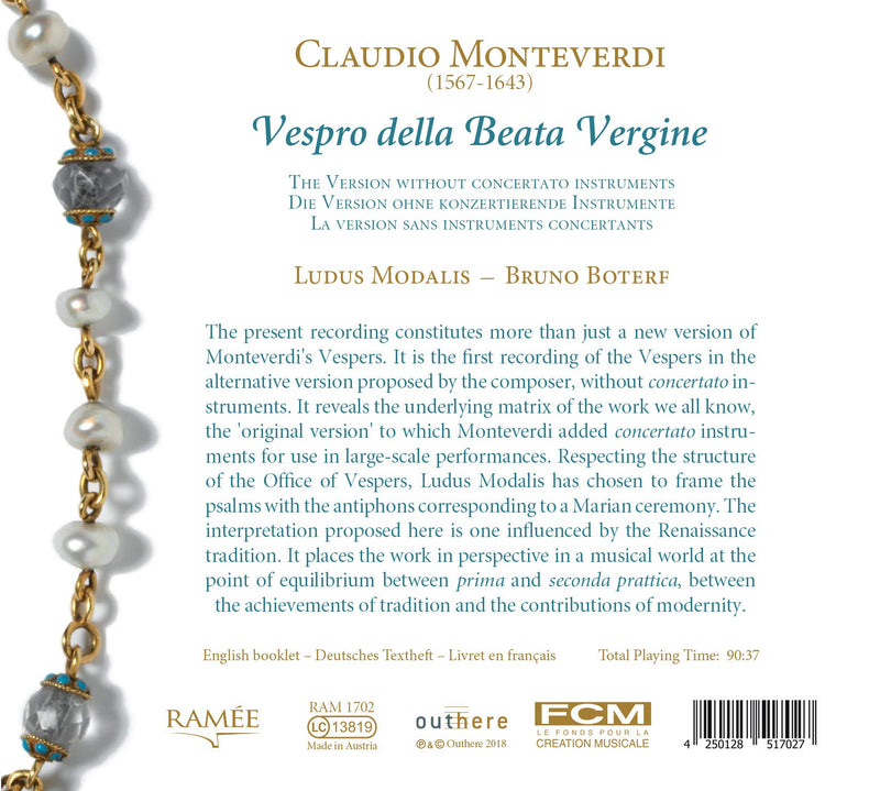 Monteverdi: Vespro della Beata Vergine