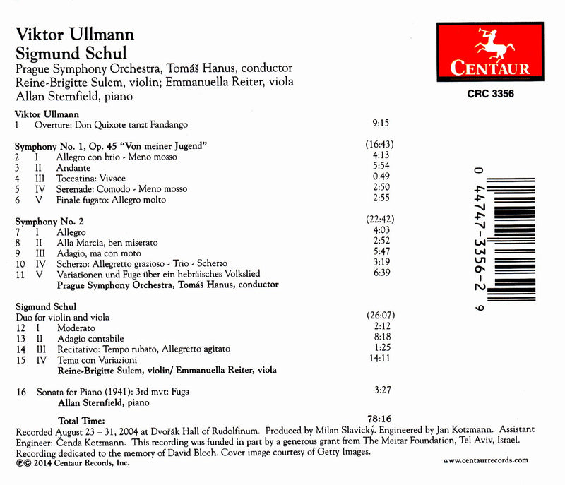 ORCHESTRAL & CHAMBER WORKS