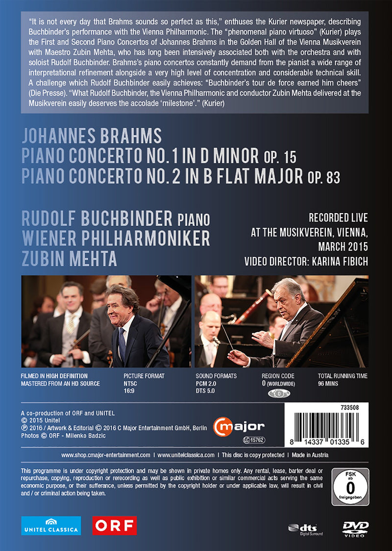 Brahms: Piano Concertos Nos. 1 and 2