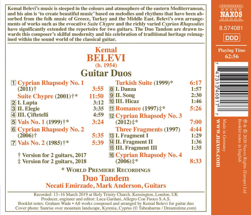 Belevi: Guitar Duos / Duo Tandem