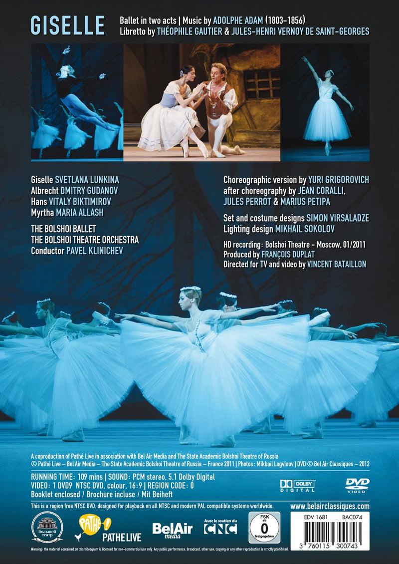 Adam: Giselle / Klinichev, Bolshoi Theatre