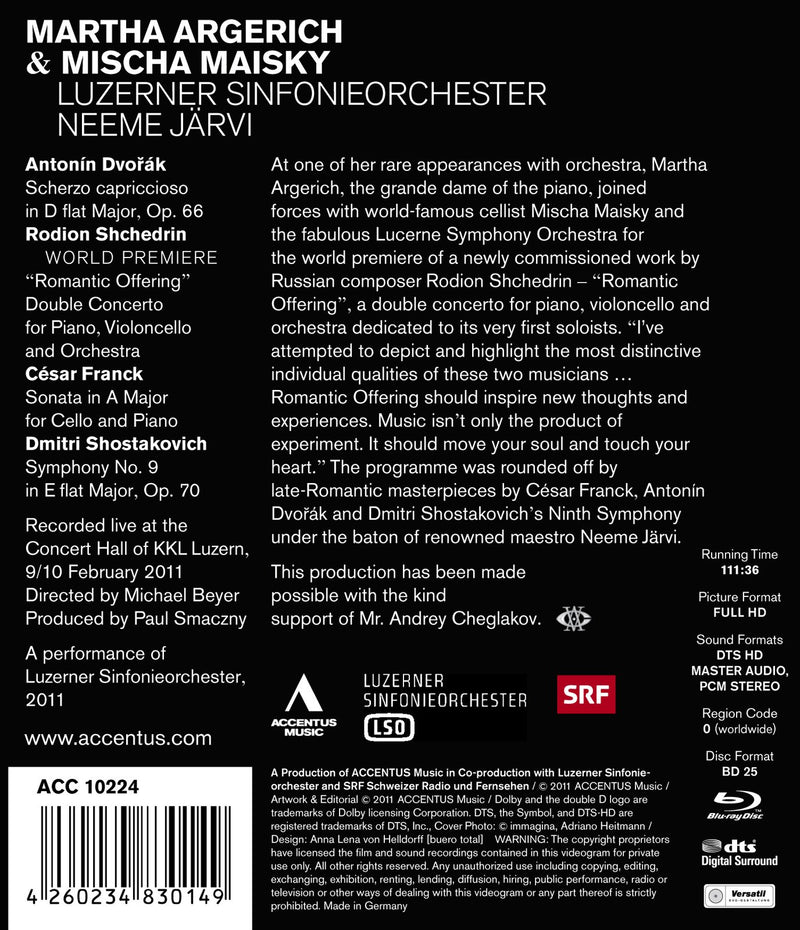Martha Argerich & Mischa Maisky [blu-ray]