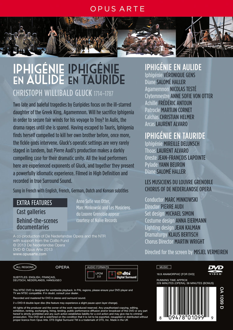 Gluck: Iphigenie En Aulide, Iphigenie En Tauride / Minkowski, Gens, Delunsch