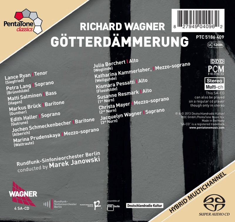 Wagner: Gotterdammerung / Janowski, Ryan, Lang, Haller, Salminen, Bruck