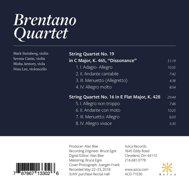 Mozart: Works for String Quartet