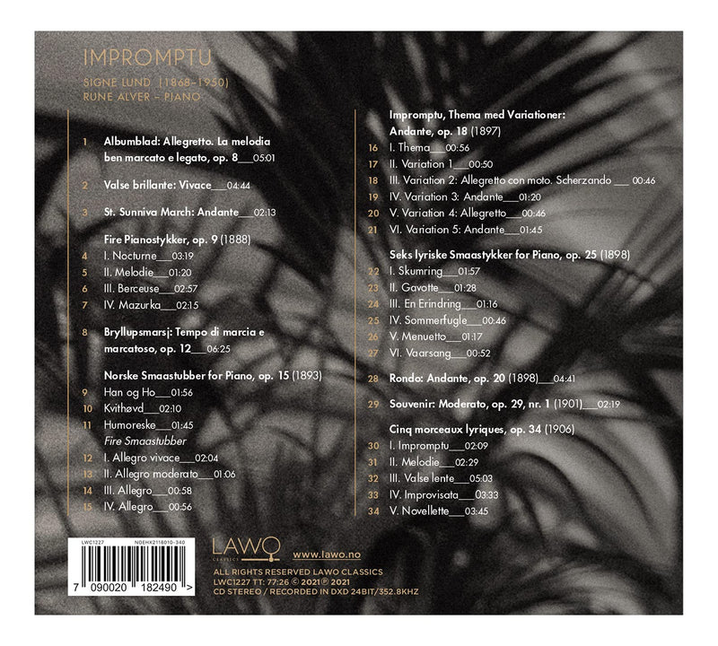 Impromptu – Works By The Young Signe Lund / Alver