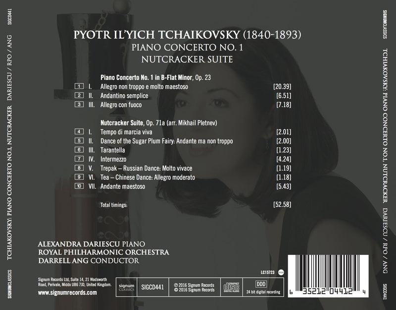 Tchaikovsky: Piano Concerto No. 1 & Nutcracker Suite / Dariescu, Ang, Royal Philharmonic