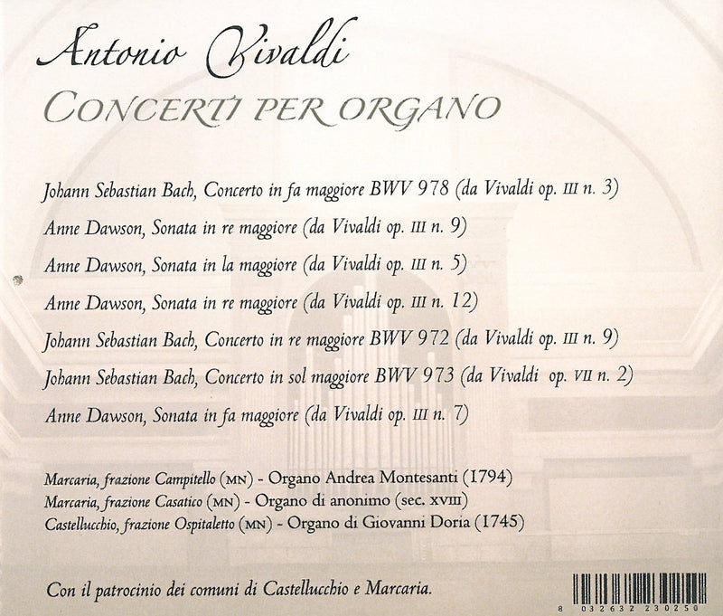 Vivaldi: Concerti per organo