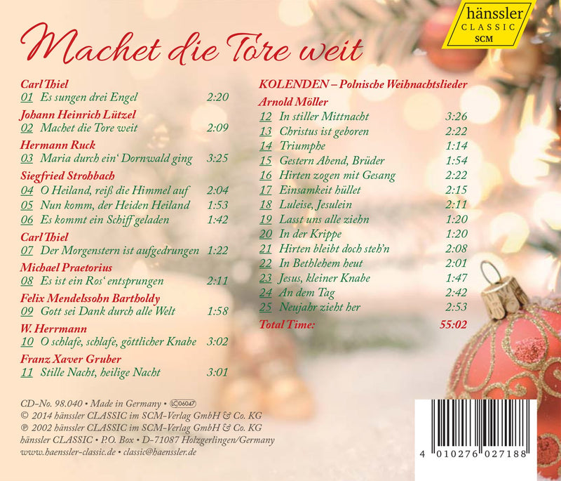 Machet die Tore weit: Weihnachten mit dem Knabenchor