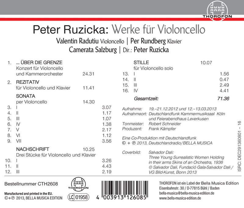 WORKS FOR CELLO