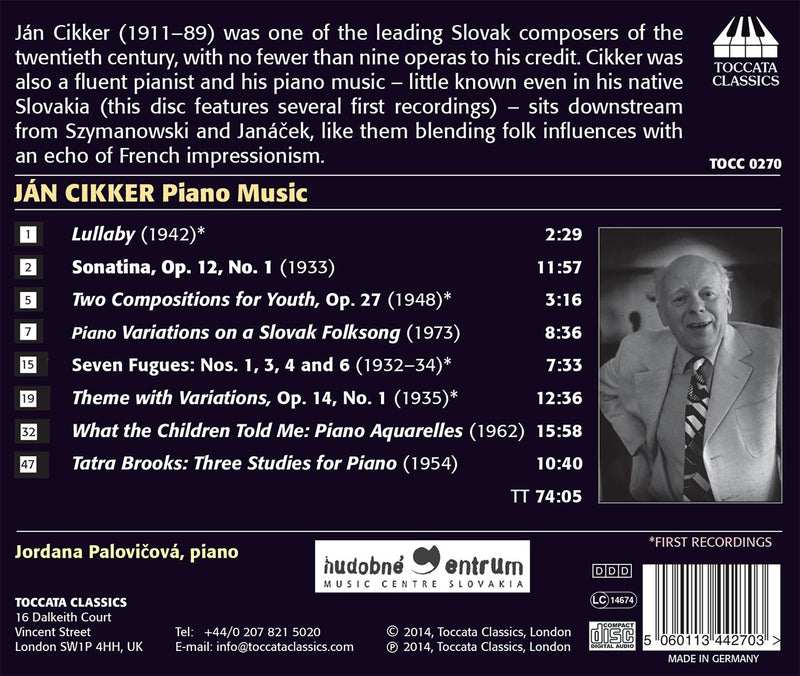 Cikker: Piano Music