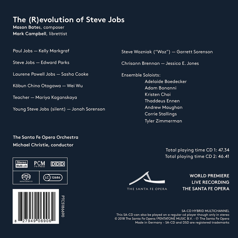 Bates: The (R)evolution of Steve Jobs / Christie, Santa Fe Opera