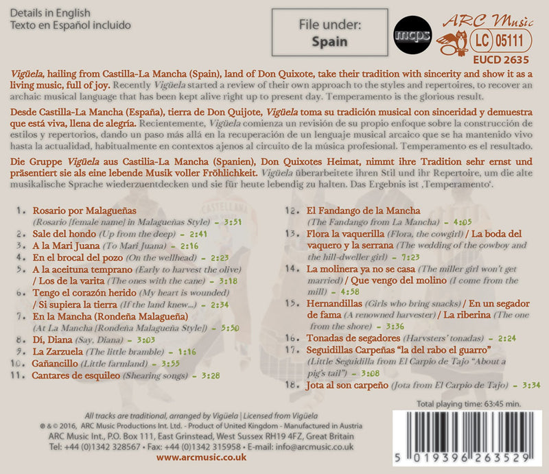 Temperamento: Traditional Music from Spain