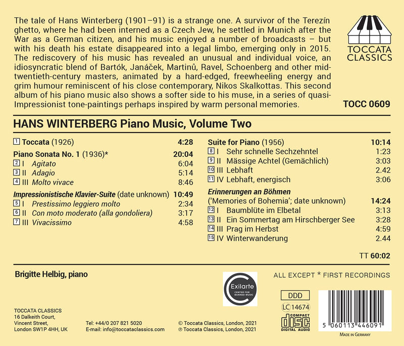Winterberg: Piano Music, Vol. 2 / Helbig