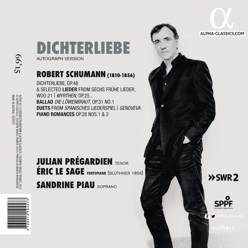 Schumann: Dichterliebe / Pregardien, Le Sage, Piau