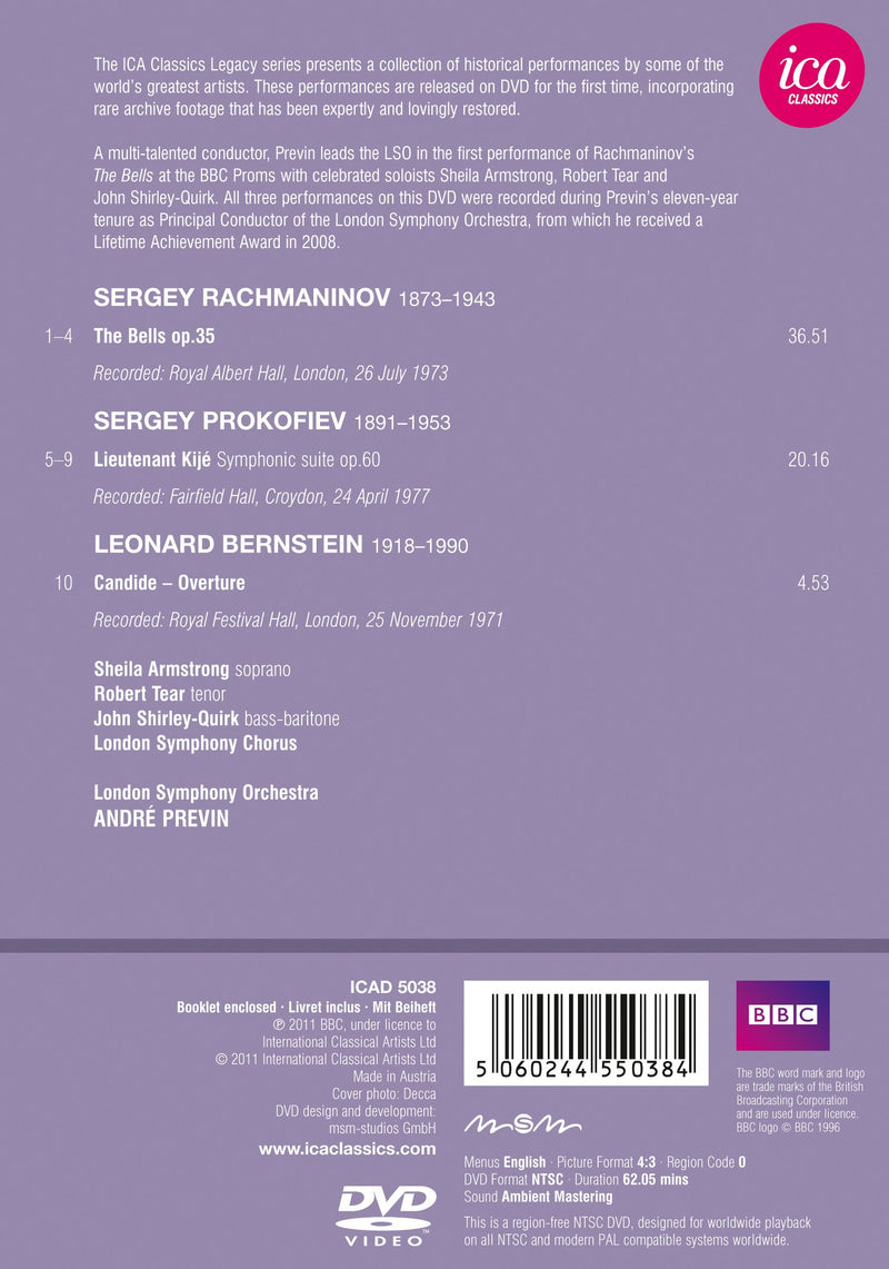 Rachmaninov: The Bells; Prokofiev: Lt. Kije Suite / Previn