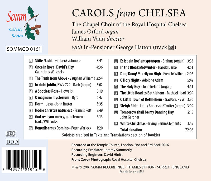 Carols from Chelsea / Vann, Orford, Chapel Choir of the Royal Hospital Chelsea