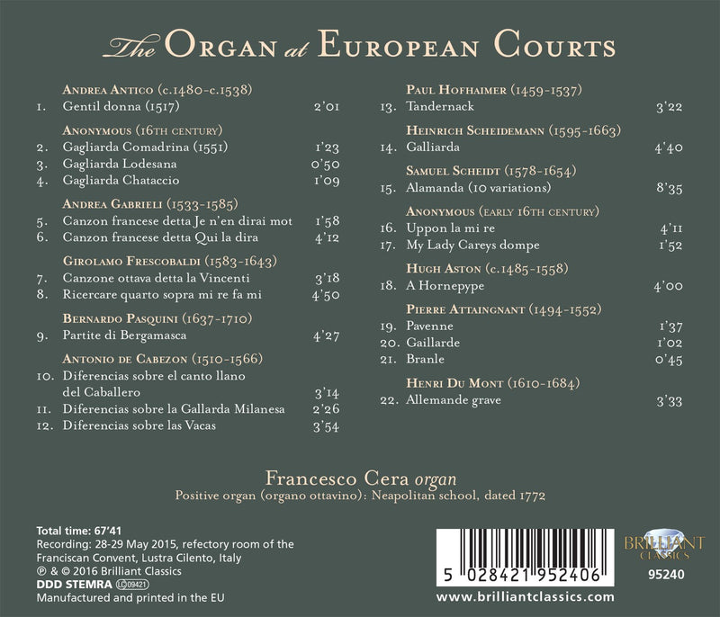 The Organ at European Courts / Cera