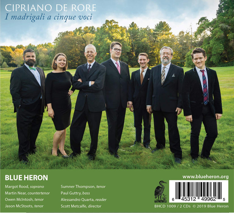 Rore: I madrigali a cinque voci / Blue Heron