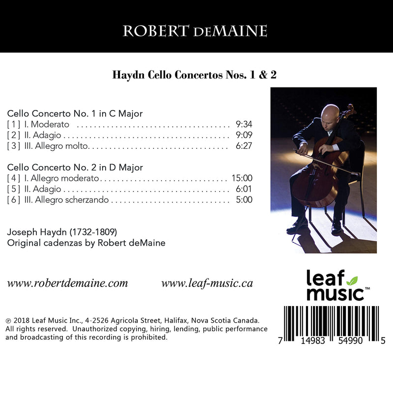 Haydn: Cello Concertos Nos. 1 & 2 / deMaine, Suben, Moravian Philharmonic