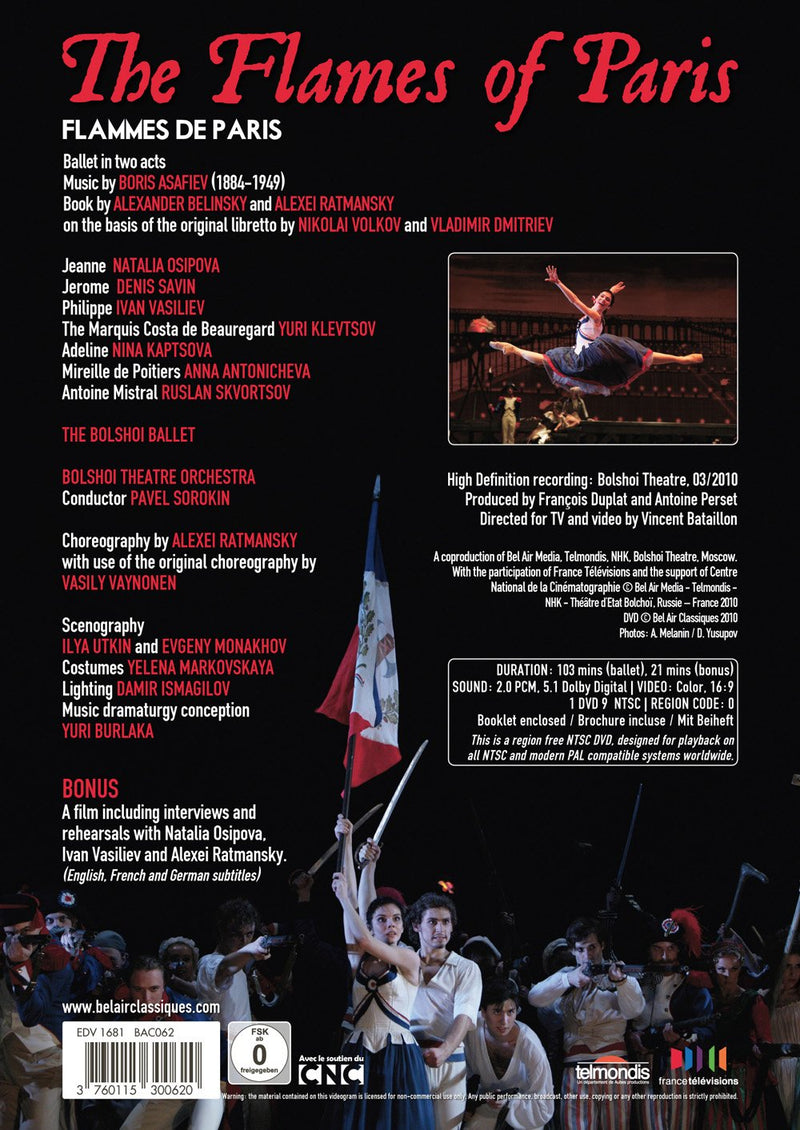 The Flames Of Paris / Osipova, Vasiliev, Bolshoi Ballet