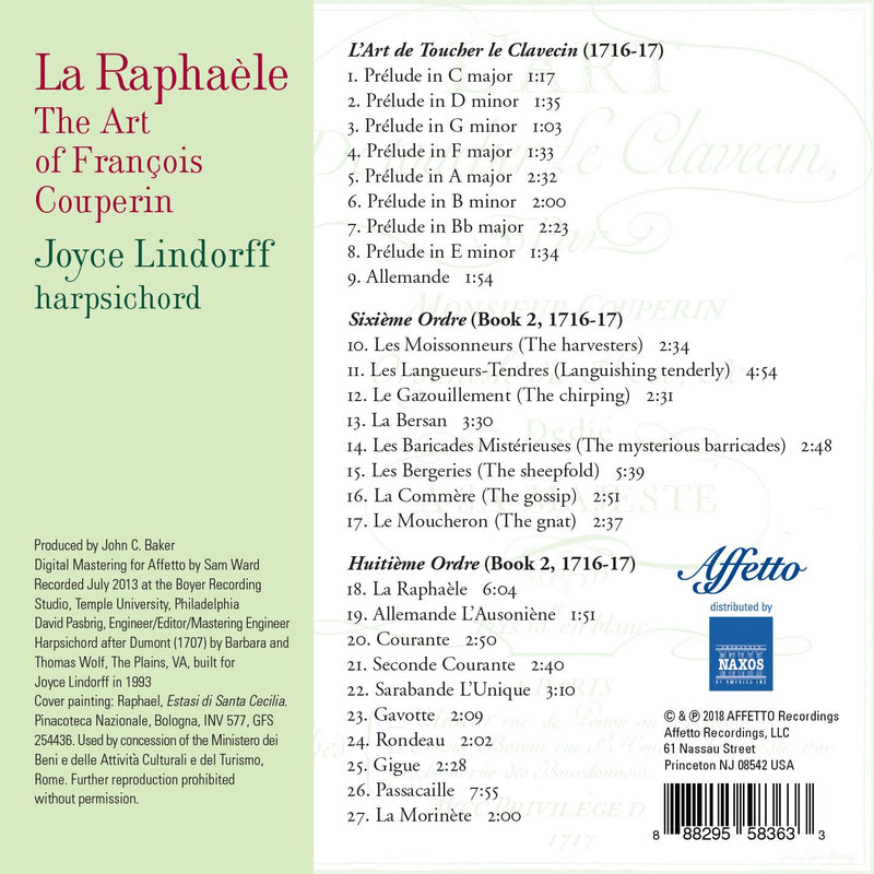 La Raphaele: The Art of Francois Couperin / Lindorff