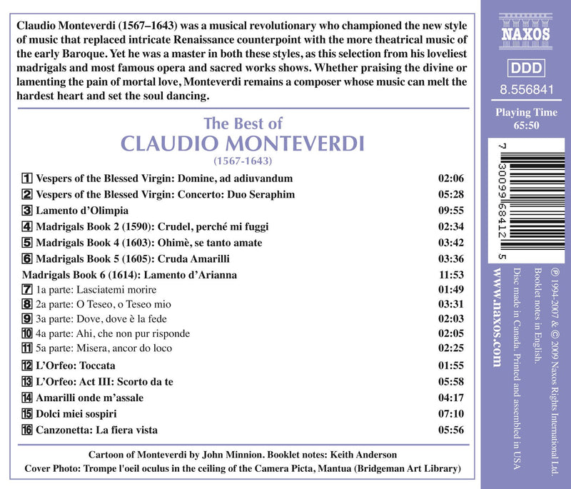 The Best Of Monteverdi