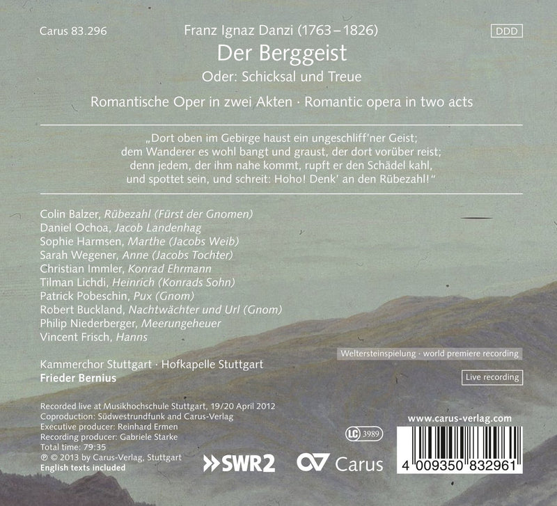 Danzi: Der Berggeist (Live)