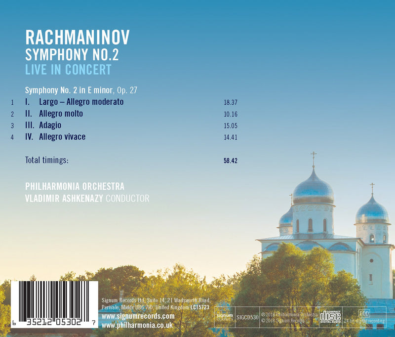 Rachmaninov: Symphony No. 2 / Ashkenazy, Philharmonia Orchestra