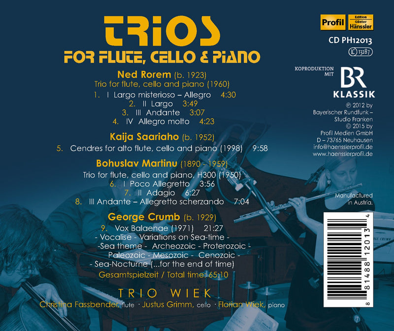 Vox Balenae: Trios For Flute, Cello & Piano