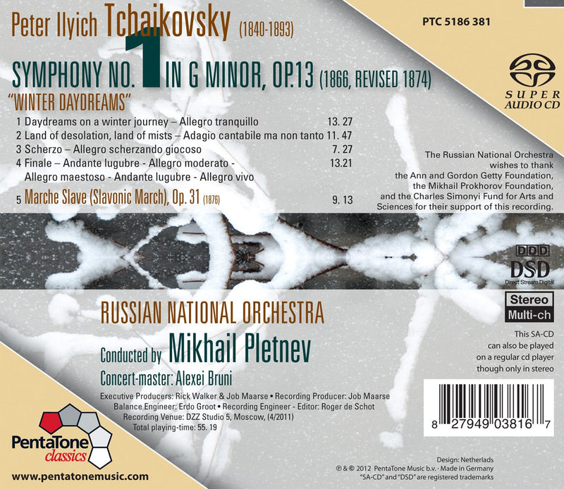 Tchaikovsky: Symphony 1, Marche Slave / Pletnev, Russian National Orchestra